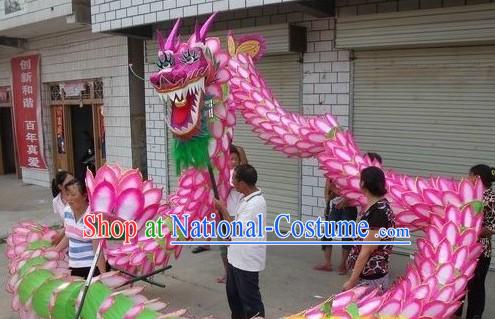 Happy Festival Celebration Ceremony Lotus Dragon Dance Costume Complete Set