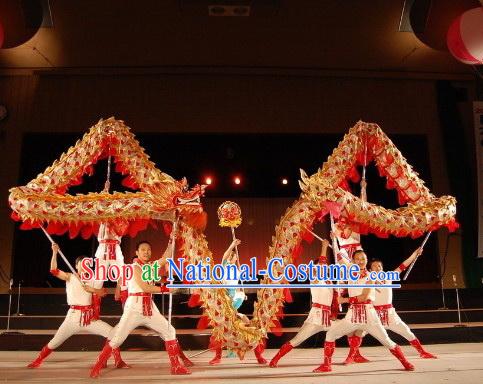 Handmade Lightweight Competition Dragon Dance Costumes Complete Set