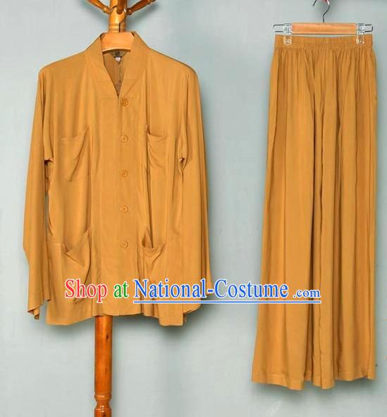 Traditional Chinese Meditation Monk Clothing for Men