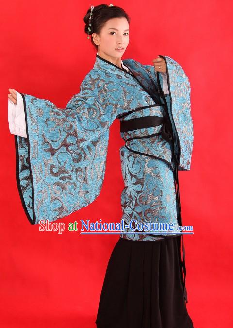 Ancient Chinese Hanfu Wear Clothing Complete Set