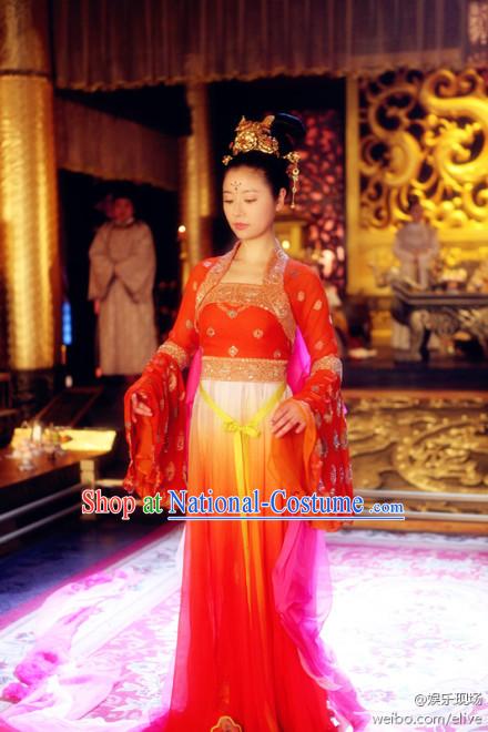 Ancient Chinese Palace Dancer Costumes Complete Set