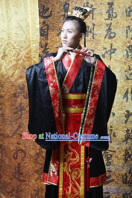 Ancient Chinese Prince Costume and Crown Complete Set