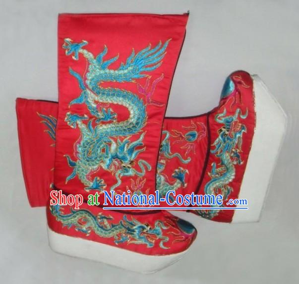 Traditional Chinese Dragon Boots