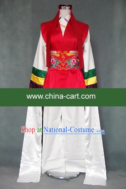 Ancient Long Sleeve Dance Costume for Both Men and Women