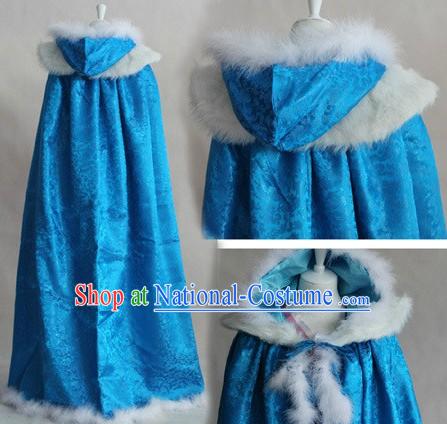 Ancient Chinese Blue Winter Cloak