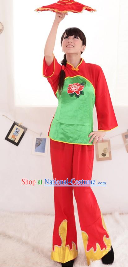 Chinese Spring Festival Dance Costumes Set