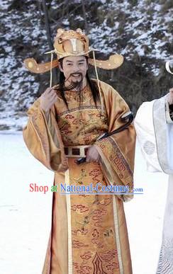 Chinese God of Happiness Fu Xing Costumes Complete Set