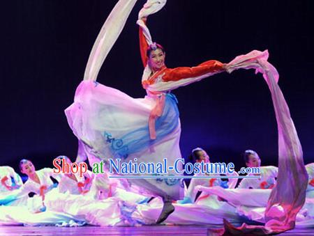 Chinese Minority Chaoxian Dance Costumes Complete Set