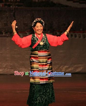 Chinese Tibetan Women Clothing Complete Set