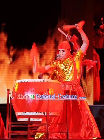 Chinese Drummer Dance Costume Set