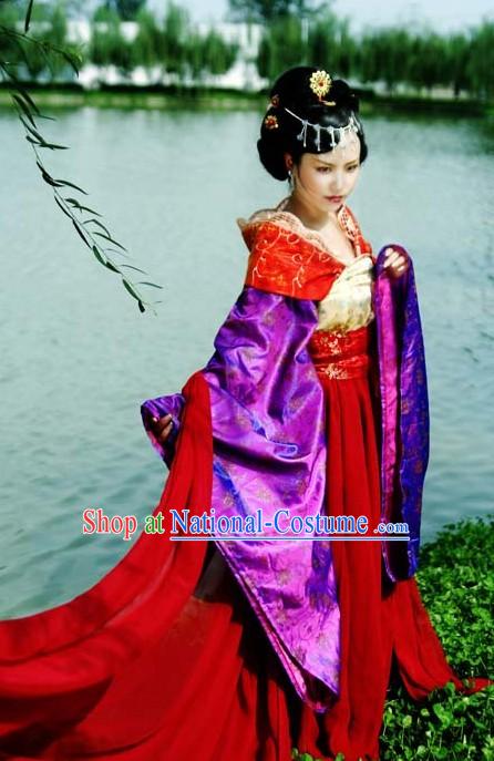 Chinese Princess Clothes and Hair Decoration Set