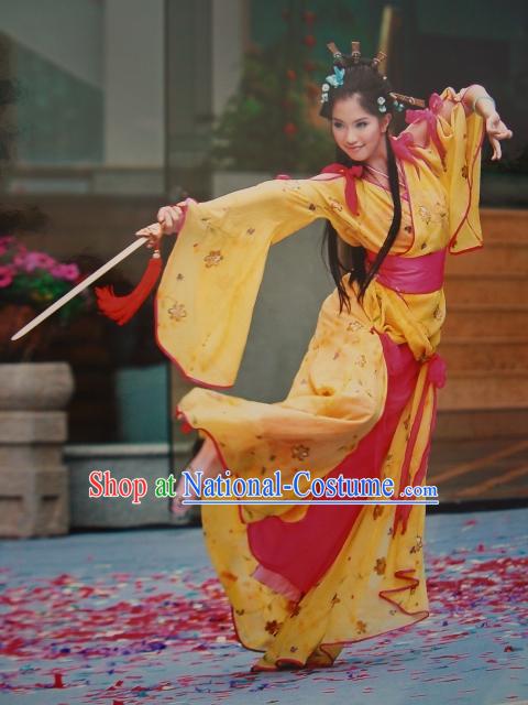 Ancient Chinese Swords Dance Costumes Complete Set