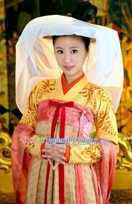 Ancient Chinese Tang Princess Clothing Complete Set