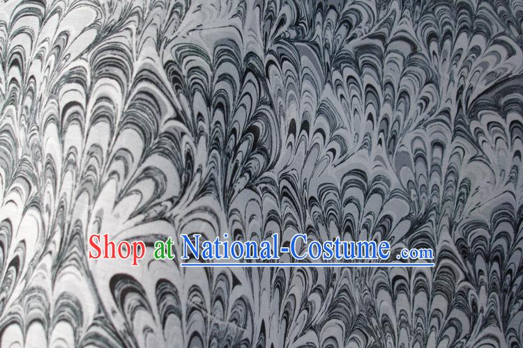 Traditional Chinese Phoenix Tail Silk Fabric