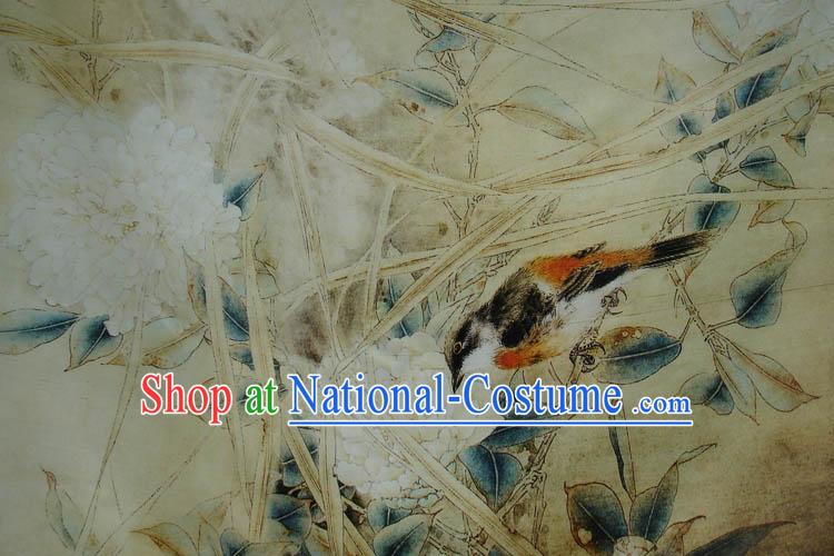 Traditional Chinese Landscape Painting Silk Fabric