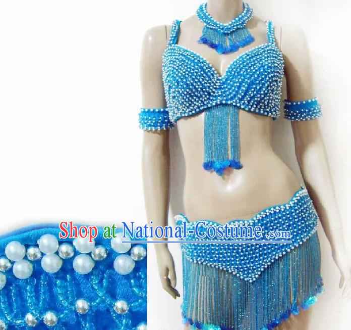 Top Competition Short Belly Dance Costumes Complete Set for Women