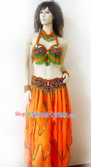 Top Competition Belly Dance Costumes Complete Set for Women