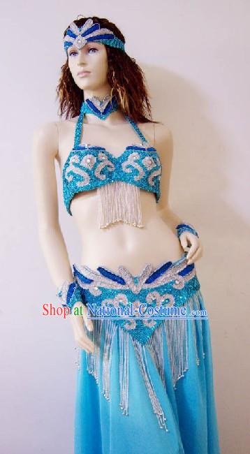 Top Competition Belly Dance Costume Complete Set for Women