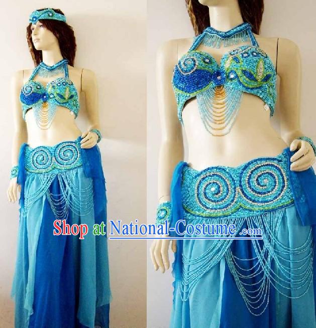 Modern Belly Dance Costumes Complete Set for Women