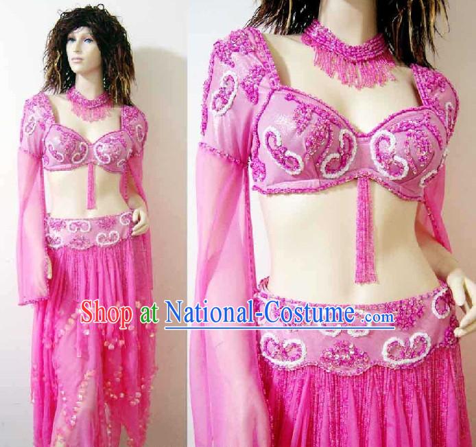 Professional Dancer Belly Dance Costumes Complete Set