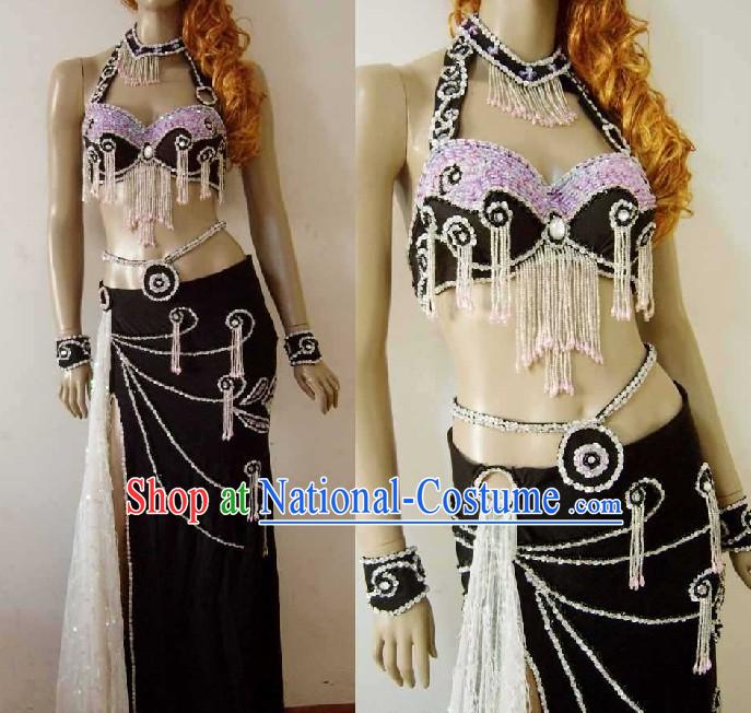 Professional Dancer Belly Dance Costumes Complete Set