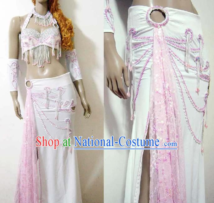 Professional Dancer Belly Dance Costumes Complete Set