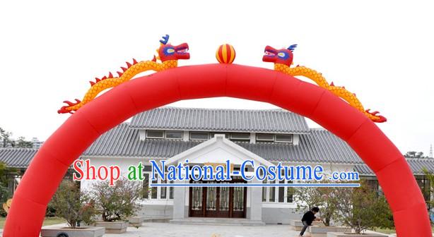 Double Dragons Playing Ball Chinese Wedding Inflatable Arches