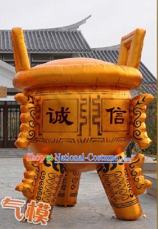 Large Chinese Golden Inflatable Tripod