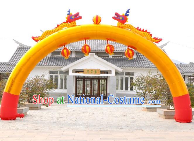 Large Inflatable Dragons and Lanterns Arch