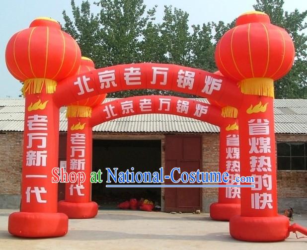 Chinese Classic Red Inflatable Arches