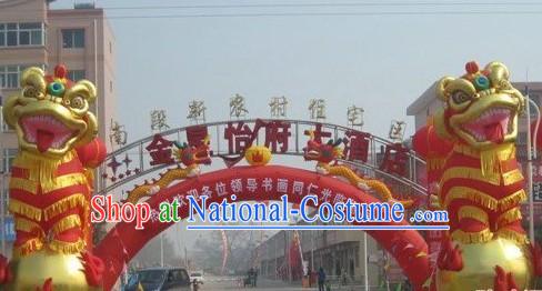 Traditional Large Inflatable Lion Arch