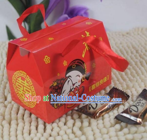 Traditional Chinese Wedding Sugar Box 100 Pieces Set