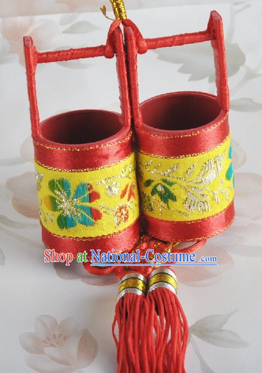 Traditional Chinese Wedding Sugar Bucket 100 Pieces Set