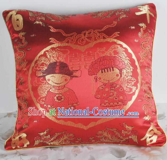 Traditional Chinese Wedding Silk Cushion