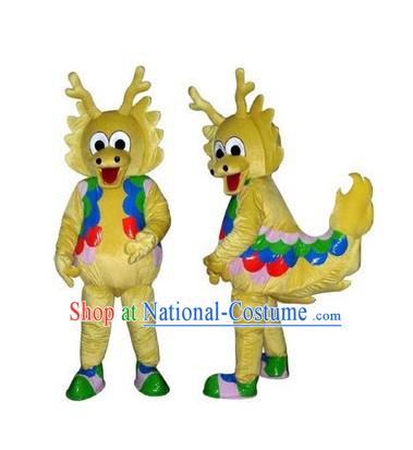 Chinese Dragon Adult Mascot Costumes Complete Set