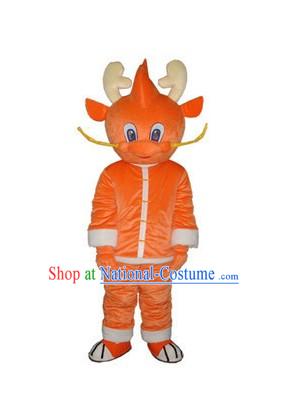 Chinese Dragon Children Mascot Costumes Complete Set