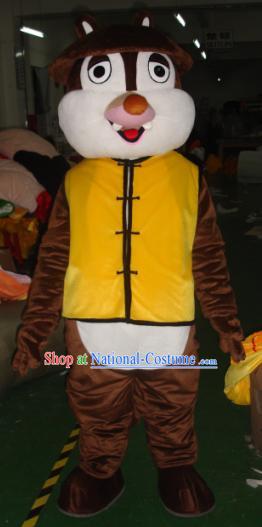 Chinese Uniform Squirrel Mascot Costumes Complete Set