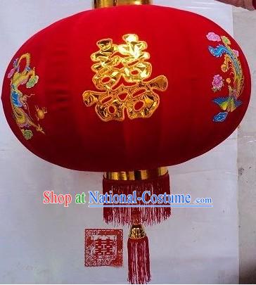 Traditional Chinese Red Phoenix Lantern