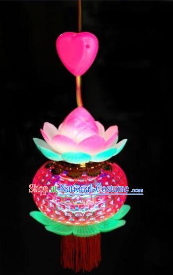 Chinese Happy Festival Celebration Lotus Lantern