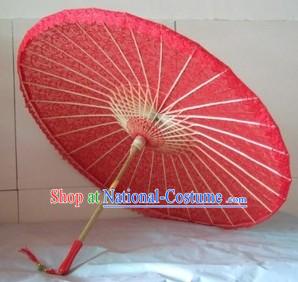 Traditional Chinese Hand-made Red Wedding Umbrella