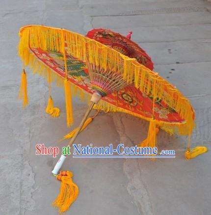 Two Layers Chinese Hand Made Dragon Umbrellas