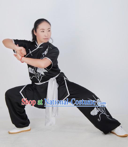 Chinese Silk Embroidered Tai Chi Dress Set