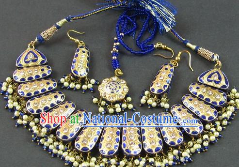 Stunning Indian Necklace and Earrings Set - Wisdom