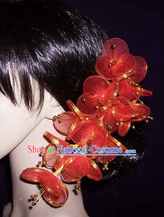 Thailand Red Hair Decoration Flower for Women