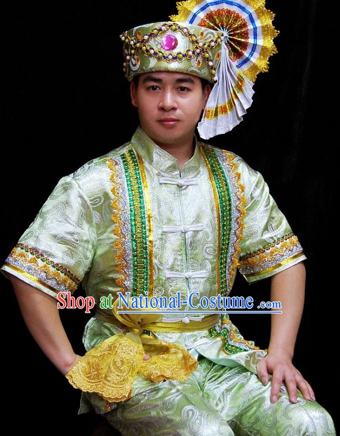 Traditional Thailand Palace Dress Set for Men