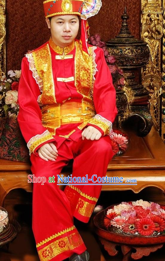 Traditional Thailand Wedding Dress for Bridegroom