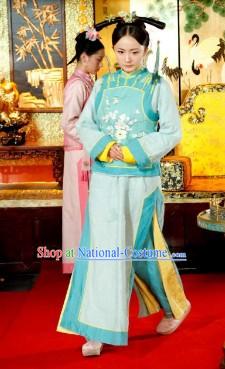 TV Drama Qing Dynasty Palace Women Dress Set