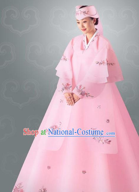 Traditional Korean Wedding Hanbok Set for Bride