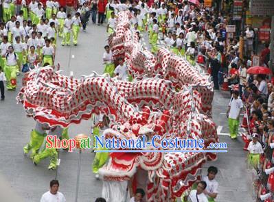 50 People Dragon Dance Costumes Complete Set