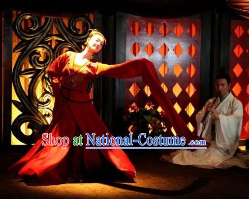 Chinese Red Cliff Film Xiao Qiao Costumes Complete Set